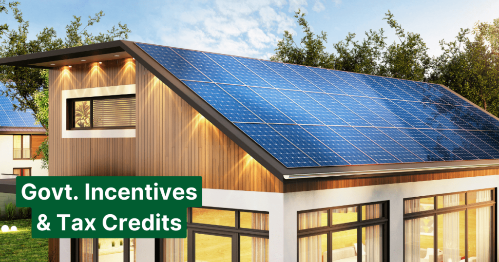 govt incentive on solar panel